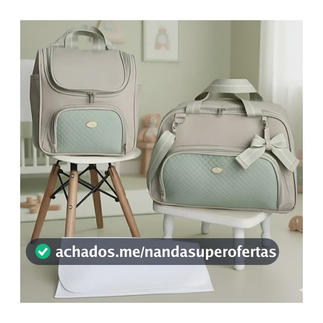 Kit Bolsas De Maternidade Blin Menina Menino Unissex 3 Peças