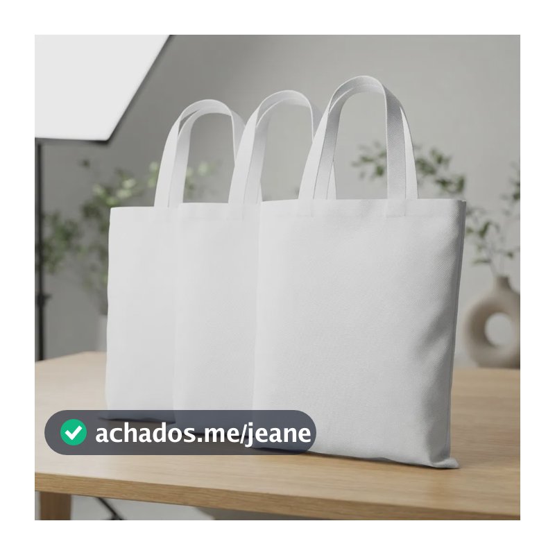 Kit 10 Ecobag Oxford 30x40 Para Sublimação