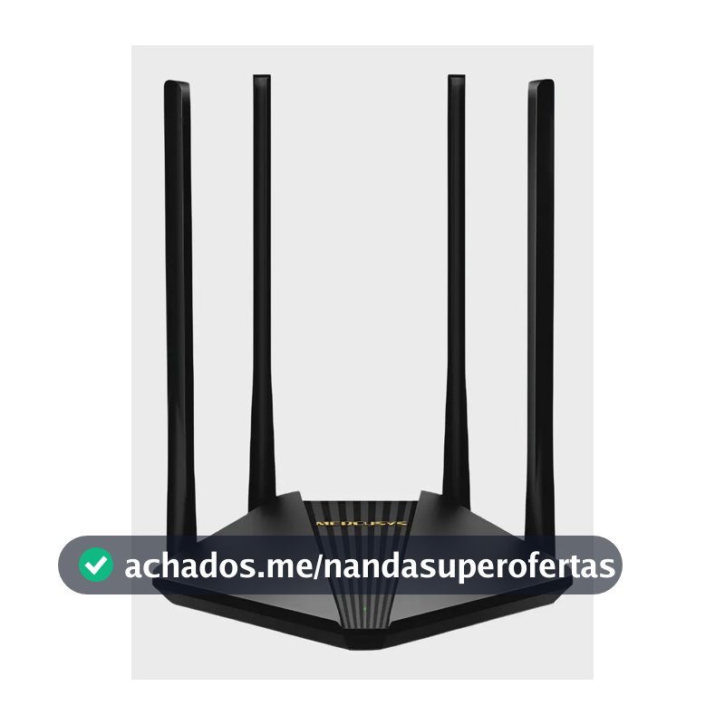 Roteador Mercusys MR30G AC1200 Wi-Fi Gigabit Banda Dupla com 4 Antenas