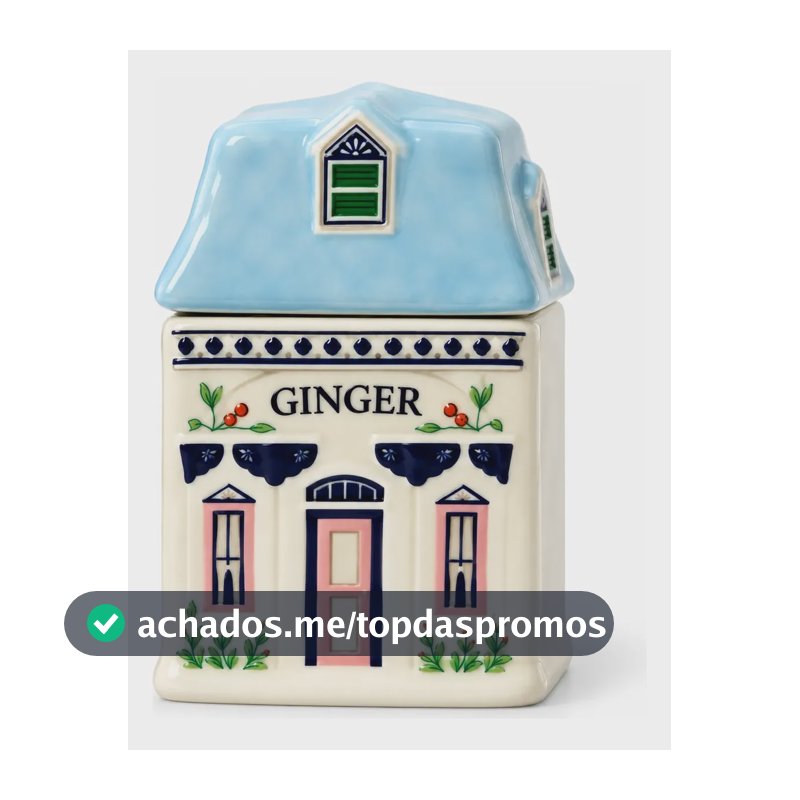 Porta-temperos Spice Village Porcelana Casinhas Decorativas Ginger