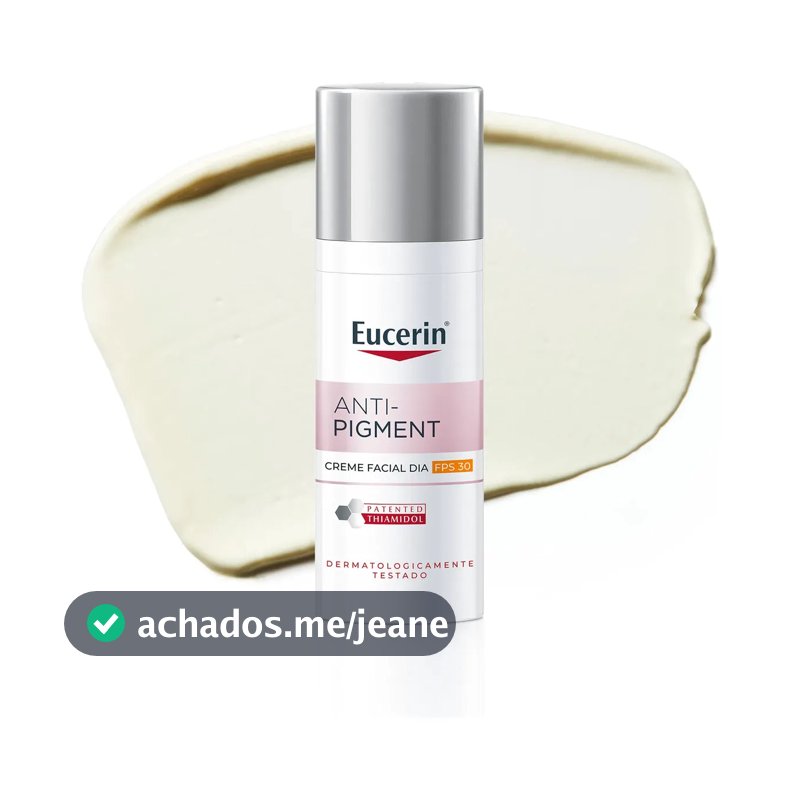 EUCERIN Creme Facial Antimanchas Dia FPS 30 50ml, Anti-Pigment, Clareador, Thiamidol, Diurno
