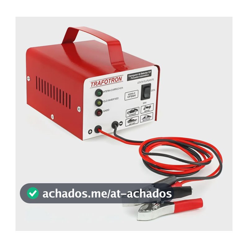Carregador De Bateria 12v Até 300amperes Cf5 Sem Juros