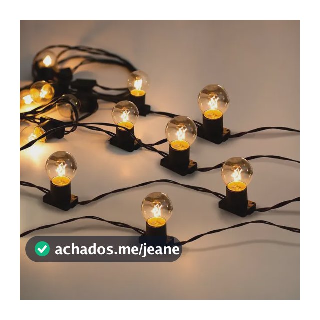Varal De Luz Gambiarra 20 Metros + 20 Lâmpadas