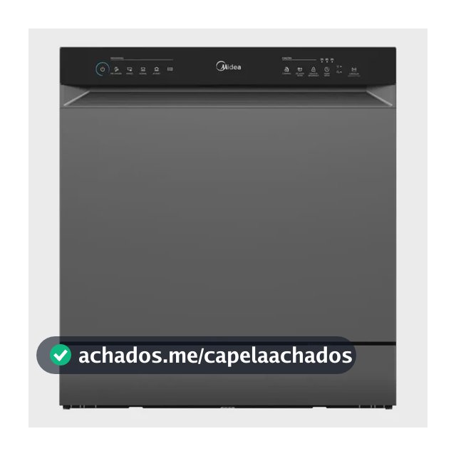 Lava Louças 8 Serviços Cinza Touch Plus Midea Cinza