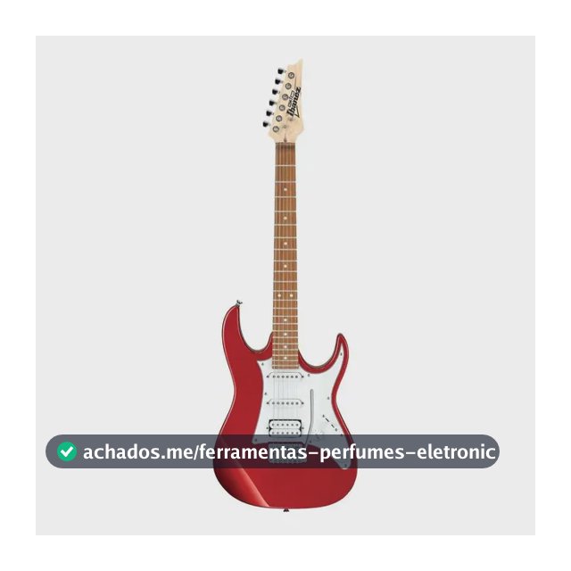 Guitarra Elétrica Ibanez Rg Gio Grx40 Superstrat De Choupo 2019 Candy Apple Verniz Brilhante Com Diapasão De Jatobá Destro