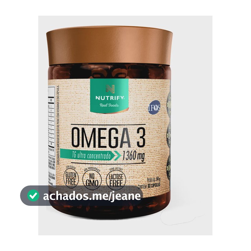 Suplemento Ômega 3 Tg Ultra Concentrado 60 Cápsulas - Nutrify Sabor Neutro
