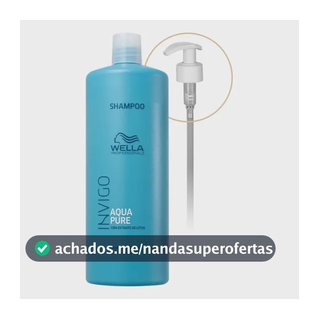 Kit Wella Professionals Aqua Pure Invigo Sh Válvula Pump