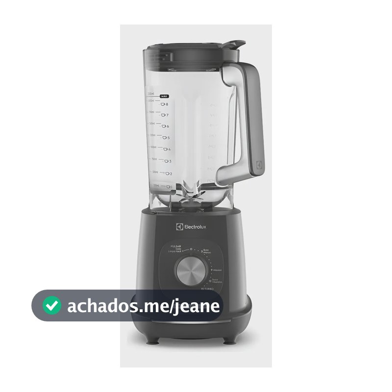 Liquidificador Electrolux 1500W de Potência com 3.2 Litros de Capacidade 15 Velocidades 6 Lâmina TriForce e Pés Antiderrapantes EBL1500 Cinza
