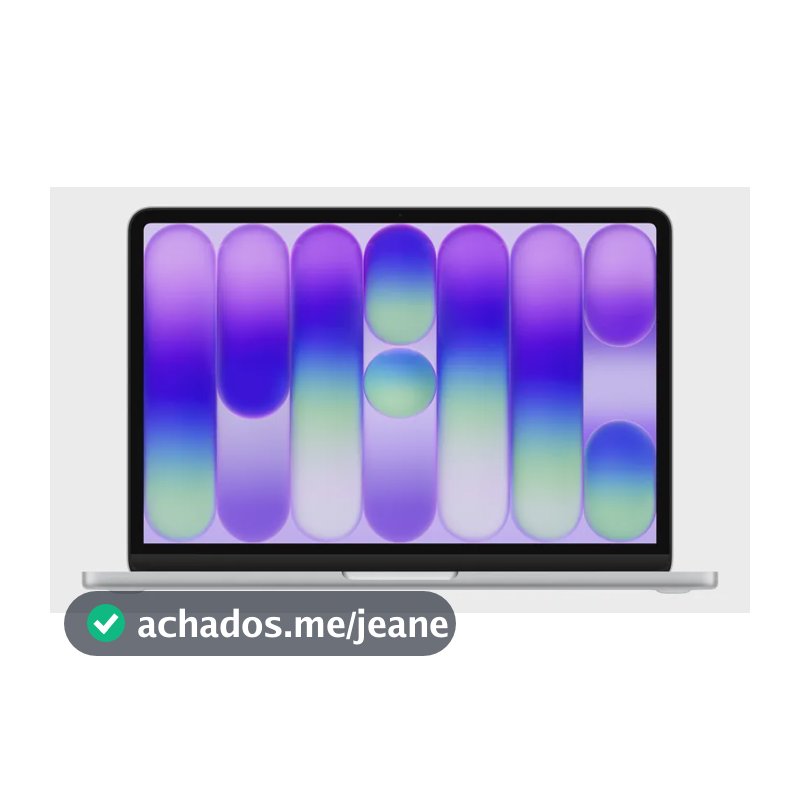 MacBook Neo de 13 polegadas: Chip A18 Pro, CPU de 6 núcleos, GPU de 5 núcleos, 512GB, Touch ID - Prateado