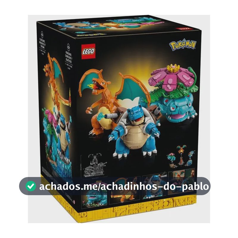 Lego Pokémon 72153 Venusaur, Charizard E Blastoise 6838
