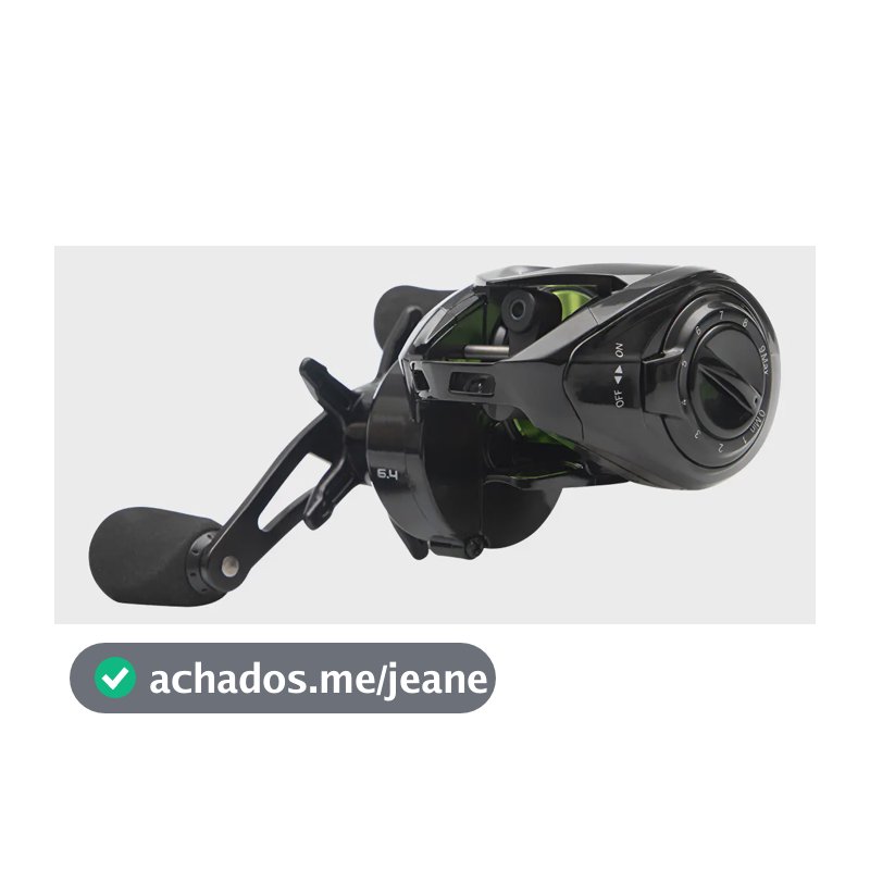 Carretilha Maruri New Crobat 7+1 Rolamentos Drag 7kg Verde Esquerdo