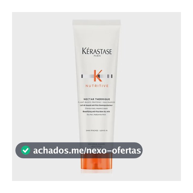 Leave-In Protetor Térmico Anti Ressecamento com Proteínas Vegetais e Niacinamida para Cabelos Médios a Grossos Kérastase Nutritive Nectar Thermique 150ml