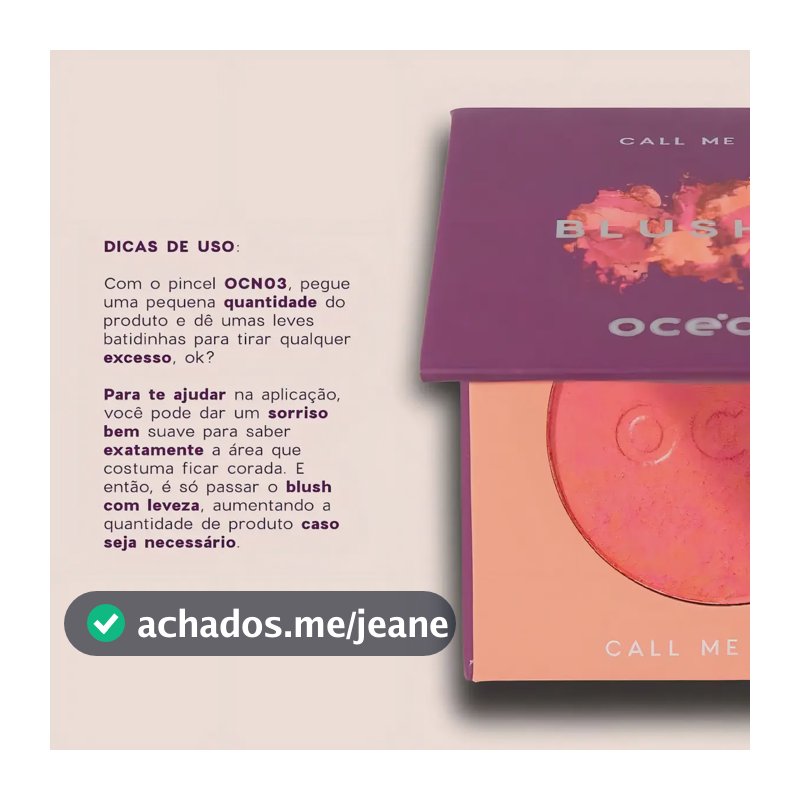 Océane - Blush Me Océane - Call Me Blush Laranja 6,5g Call Me