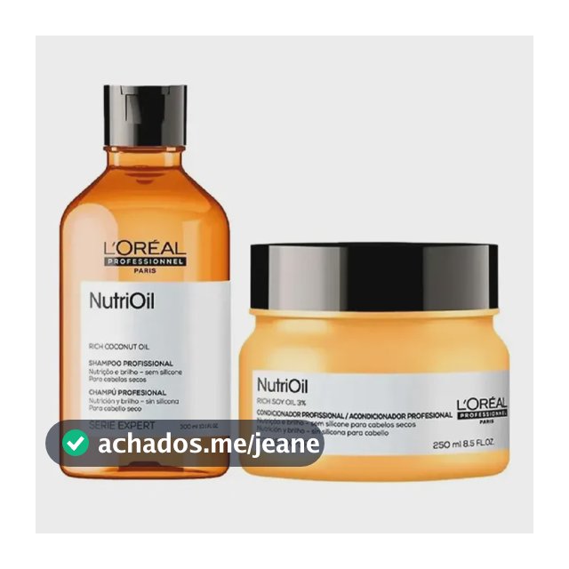 Kit Shampoo 300ml + Máscara 250ml - Serie Expert NutriOil - Nutrição Profunda
