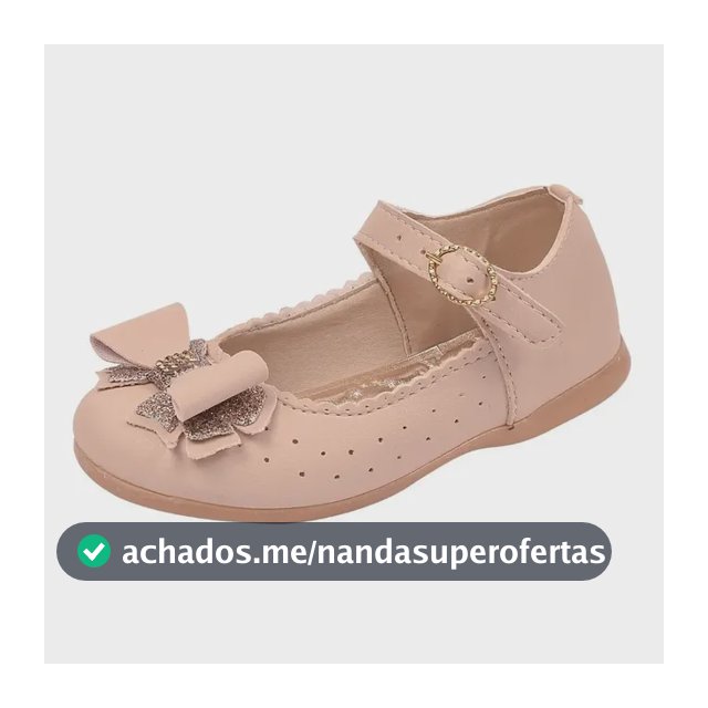 Sapatilha Boneca Infantil Batizado Menina Laço Duplo Marfim