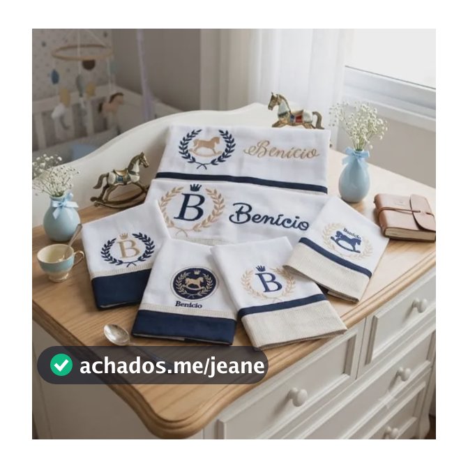 Kit Fralda Ombro Passeio Paninho Boca Nome/arte Envio Rapido Branco