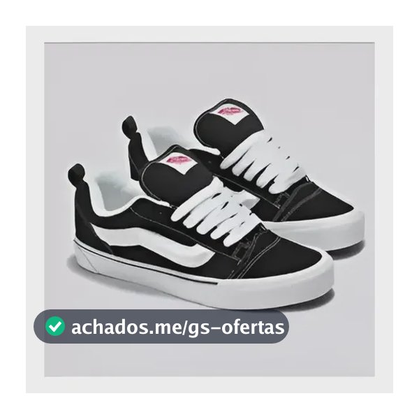 Tênis Vans Knu Skool Black White