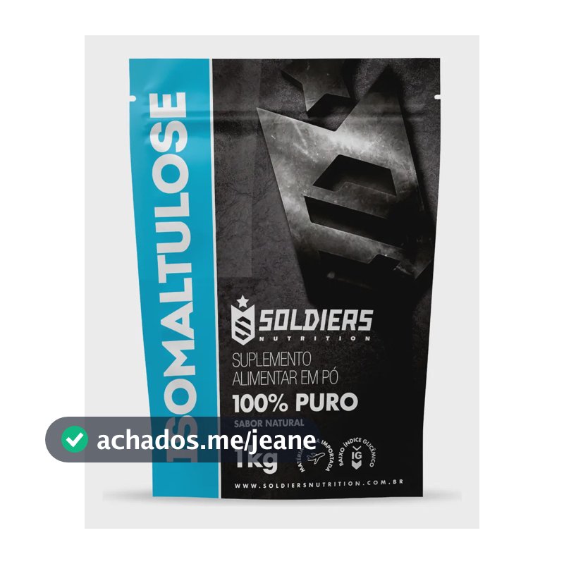 Palatinose Pura 1kg Isomaltulose Soldiers Nutrition Carboidrasto Baixo Índice Glicêmico