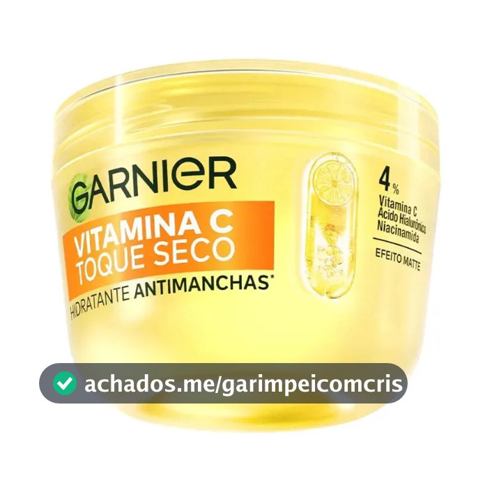 Gel Creme Hidratante Facial Antimanchas Toque Seco com Vitamina C, Controla a Oleosidade e Uniformiza a Pele, Garnier, 85g