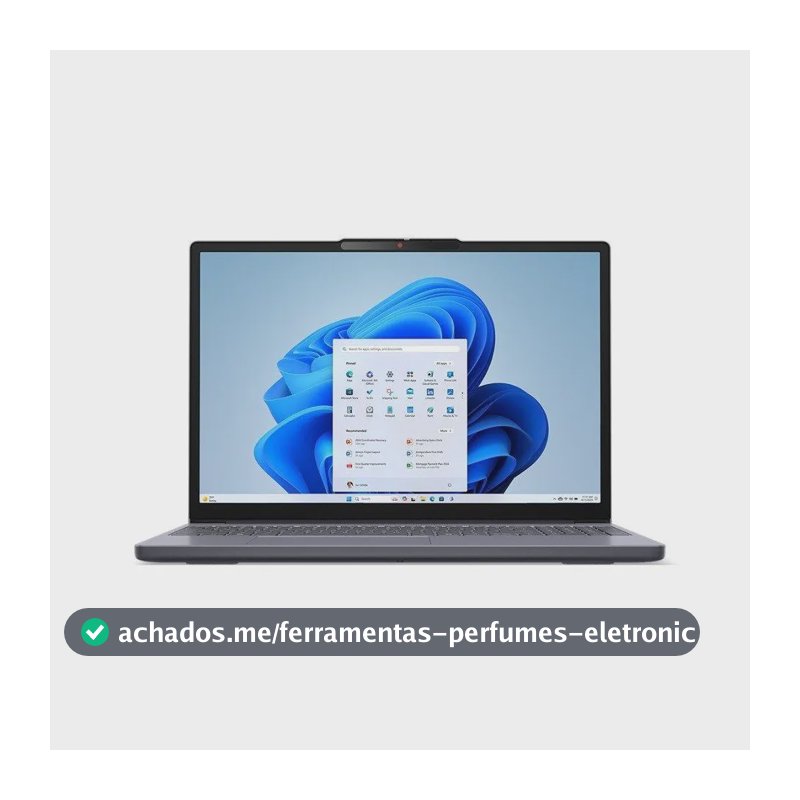 Notebook Lenovo Ideapad Slim 3 Ryzen 5 8gb 512gb Linux Cinza