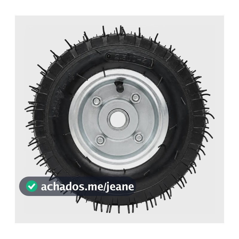 Roda Aro 2.50-4 C/ Câmara Pneu Para Carrinho De Carga