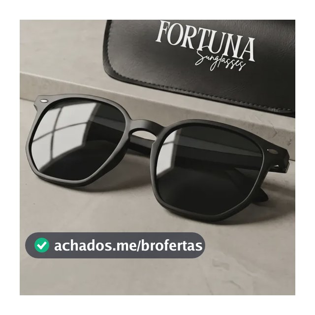 Óculos De Sol Hexagonal Masculino Premium Uv400 Flexivel Preto