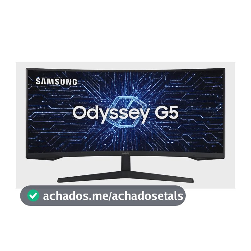 Monitor Gamer Samsung Odyssey G5 34  Uwqhd Preto 127/220v