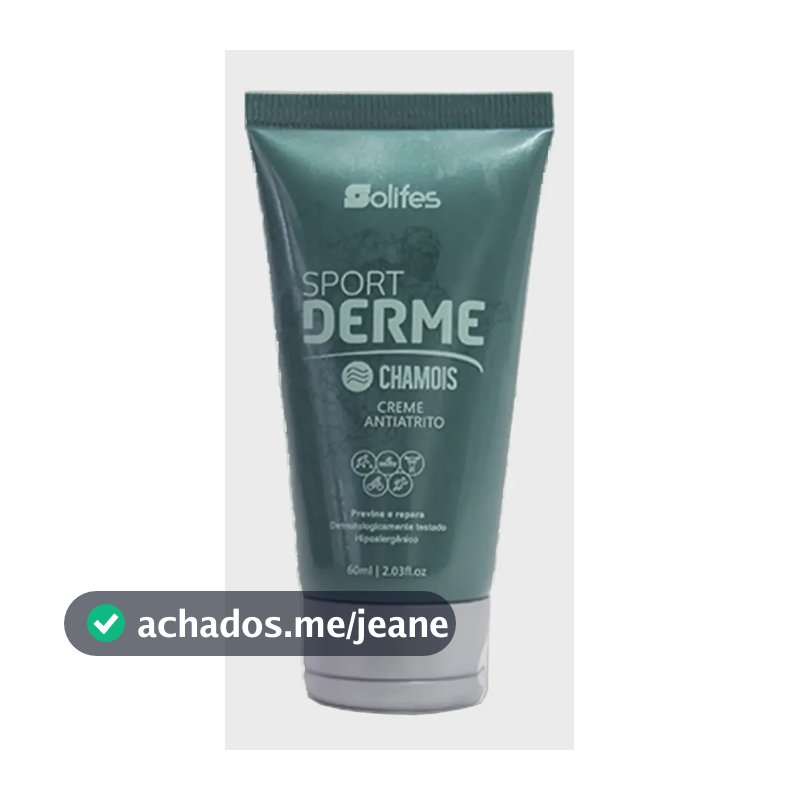 Creme Anti Atrito Solifes Sport Derme 60ml Ciclismo Chamois