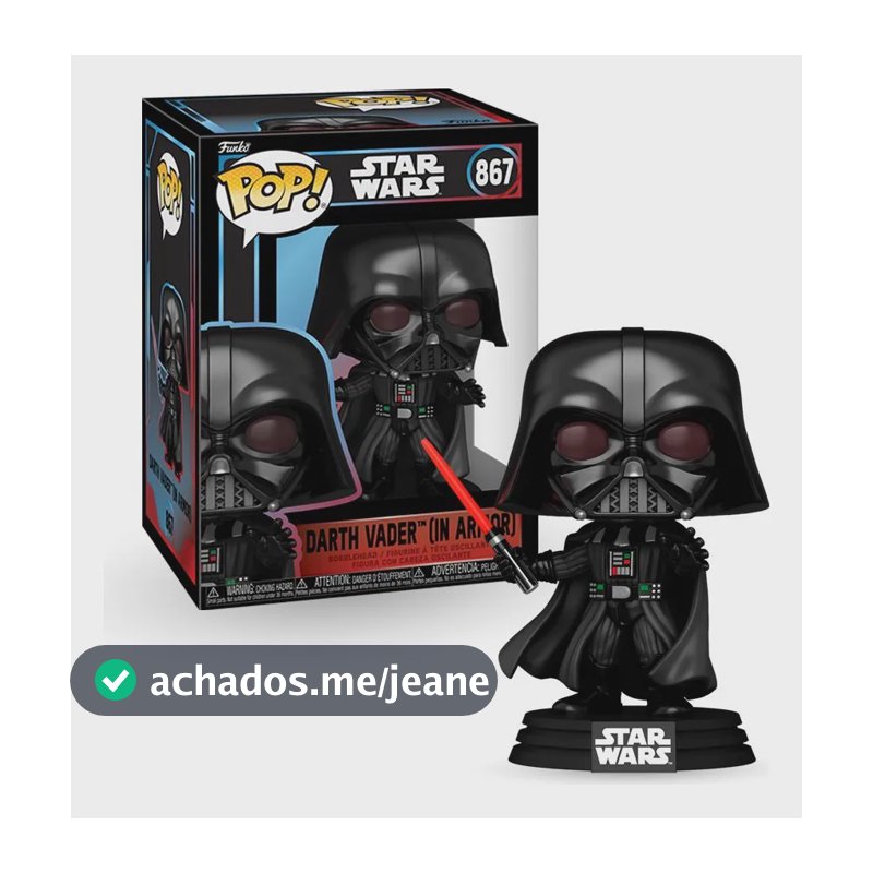 Boneco Funko Pop! Star Wars - Darth Vader Com Sabre De Luz