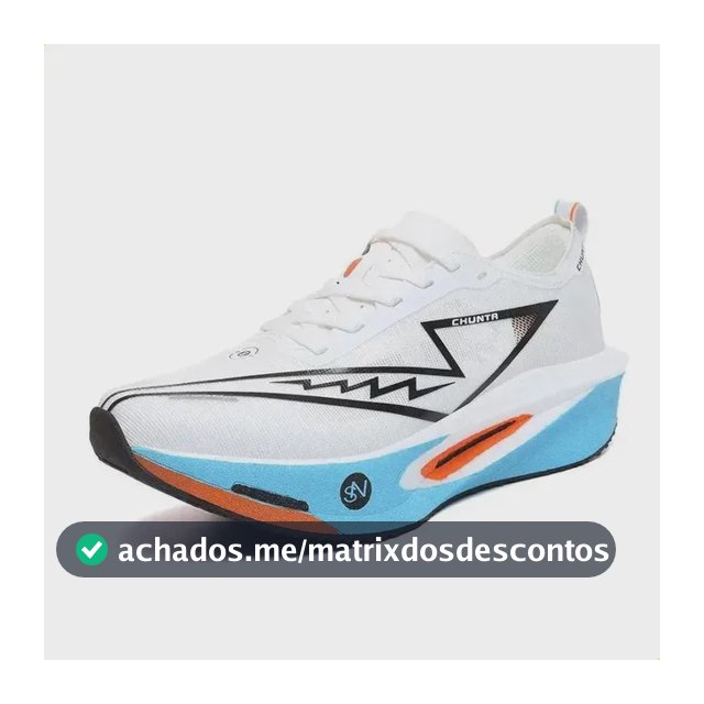 Tênis Chunta Sn Pro Placa Carbono Corrida Leve Macio Unissex Branco E Azul 42 Eu