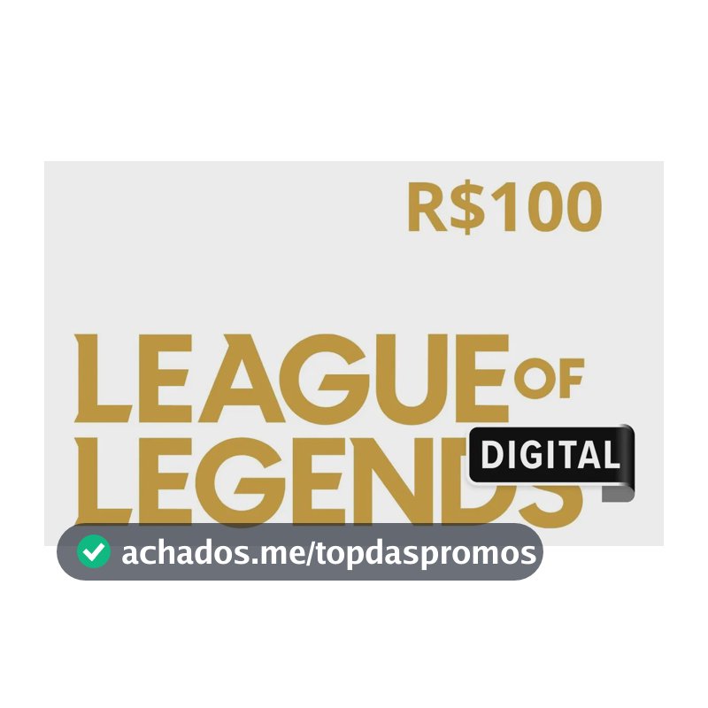 League of Legends R$100 (Digital)