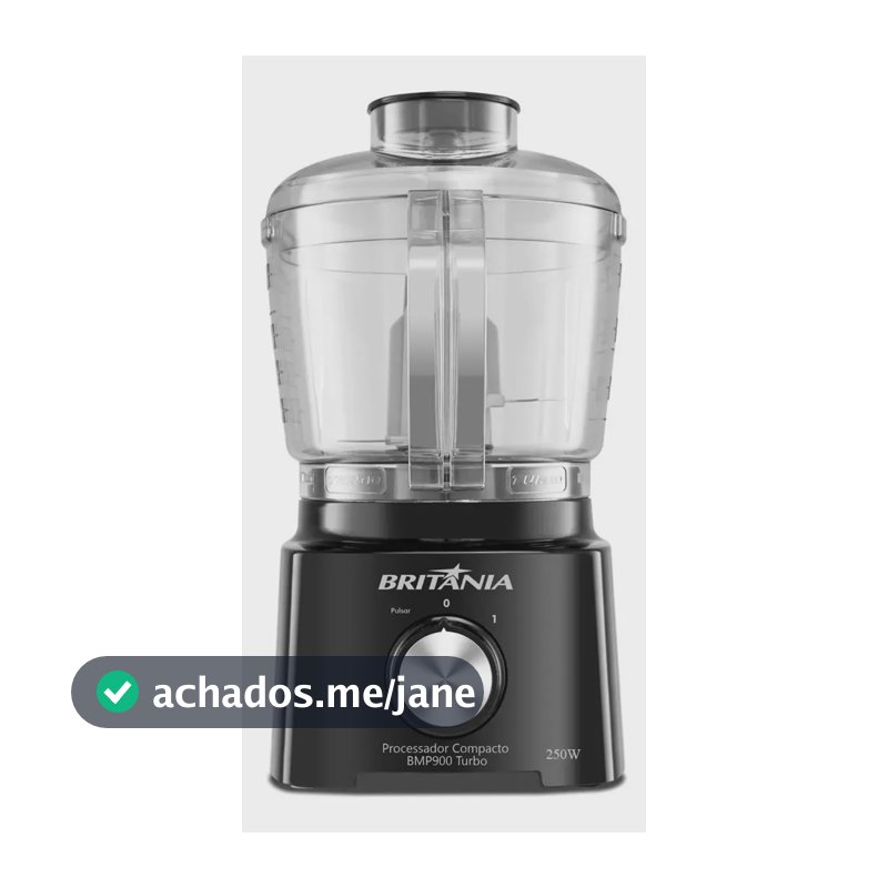 Multiprocessador Britânia BMP900P Turbo com 500 mL e 300 W – Preto
