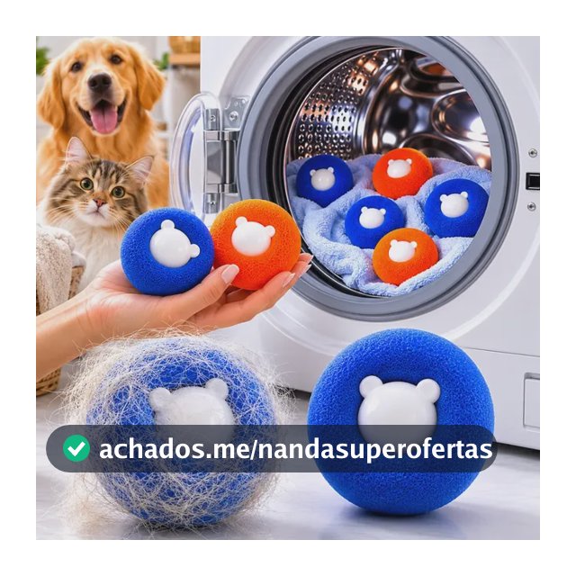 Tira Pelo Roupa Maquina De Lavar Kit 4 Removedor Pelo Pet Colorido