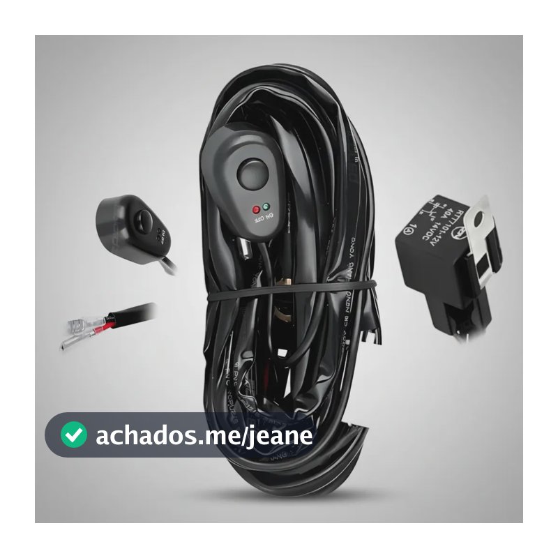 Kit Chicote Completo Farol Milha Barra Led Troller Utv.
