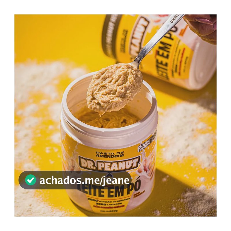 Pasta de Amendoim Dr. Peanut Leite em Pó com Whey 250g Sem Glúten