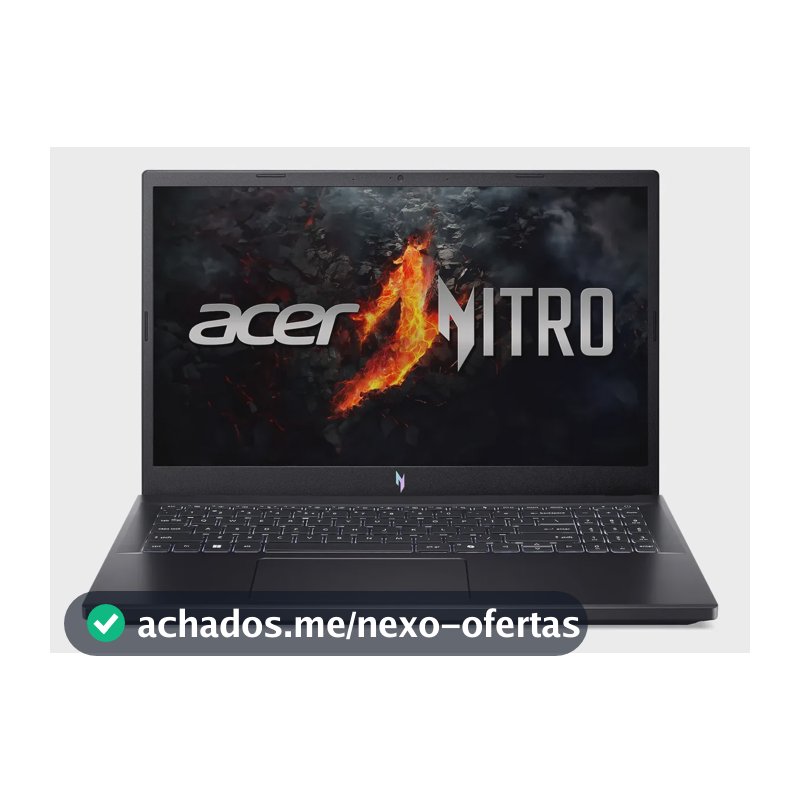 Notebook Gamer 15.6" Acer Nitro V 15 com Processador AMD Ryzen 7 7735HS Placa de Vídeo NVIDIA GeForce RTX 4050 de 6GB Memória RAM de 8GB DDR5 SSD de 512GB Tela IPS 165Hz Linux