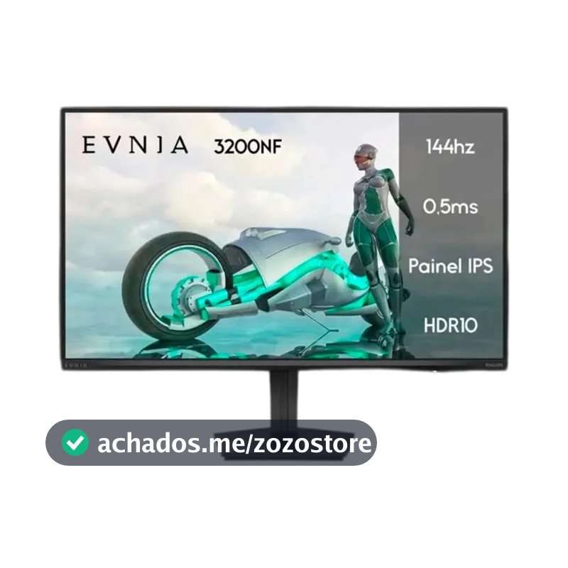 Monitor Gamer Philips Evnia 27'' Ips 144Hz 0.5ms Fhd27m2n3200nf Preto