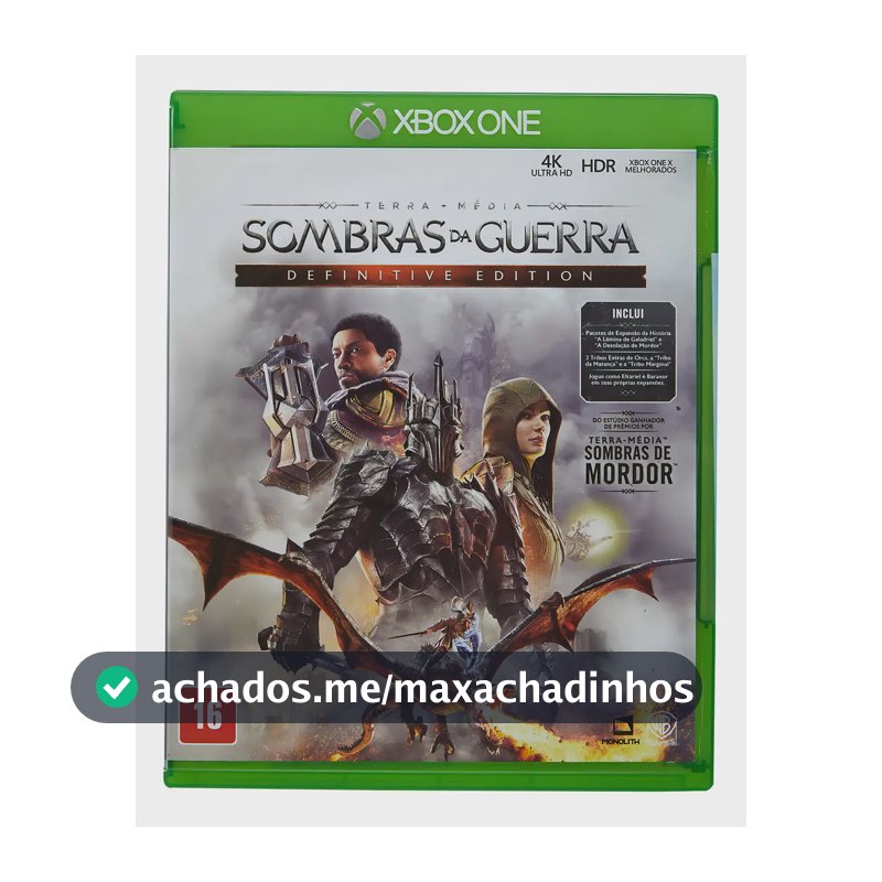 Sombras Da Guerra Definitive Edition (mid Física) Xbox One