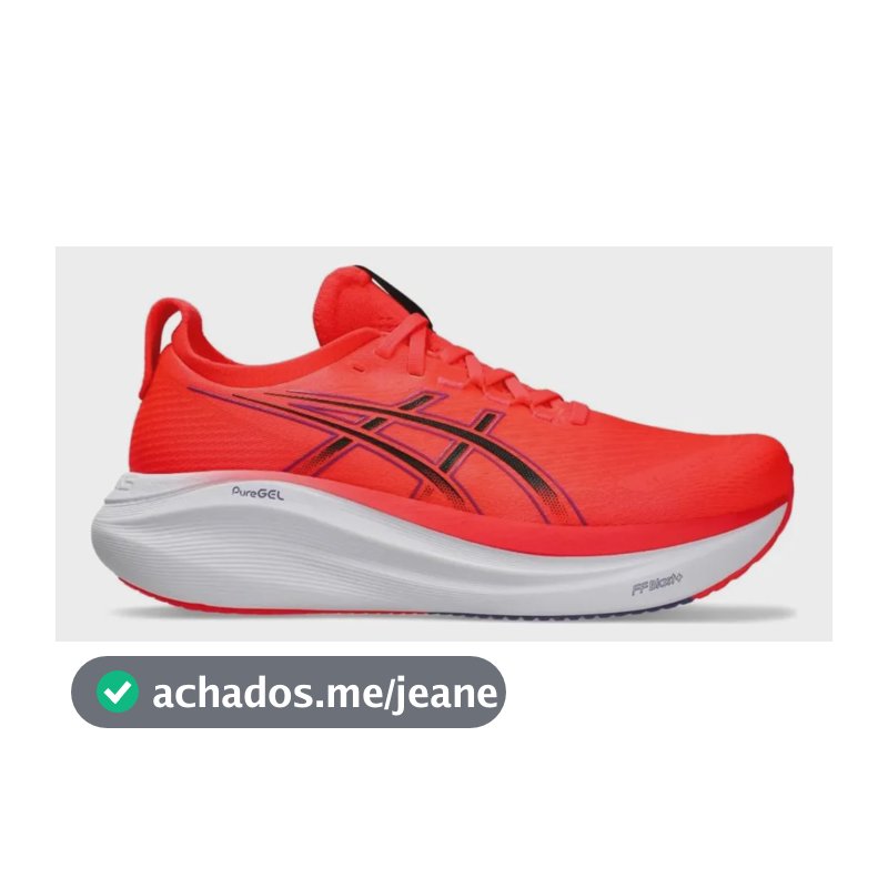 Tênis Asics Gel-nimbus 27 Masculino Vermelho Vermelho 38