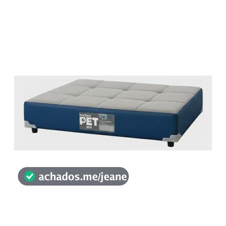 Cama Pet Netsono Cinza/azul 100x80x19cm