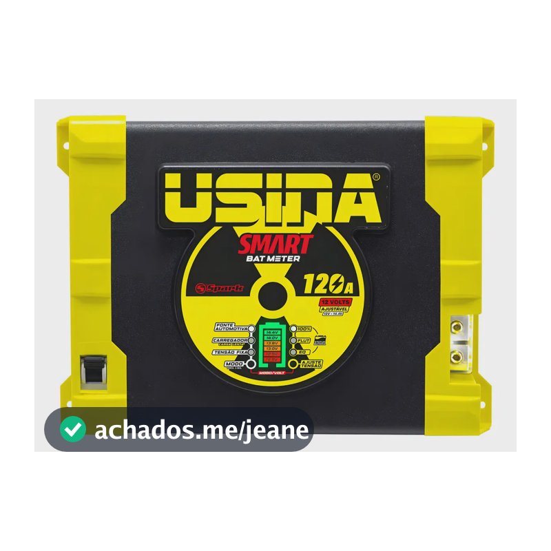 Fonte Automotiva Usina Smart Bat Meter 120A Bivolt 1500W Som Carro