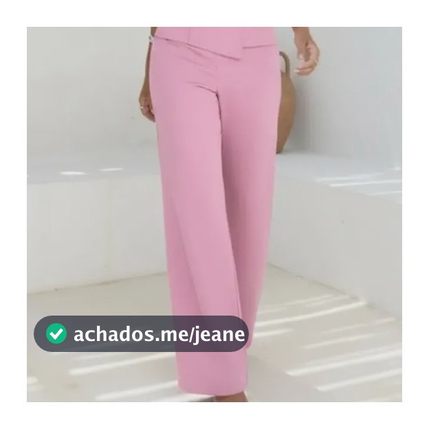 Conjunto Linho Feminino Calça Pantalona E Tomara Que Caia