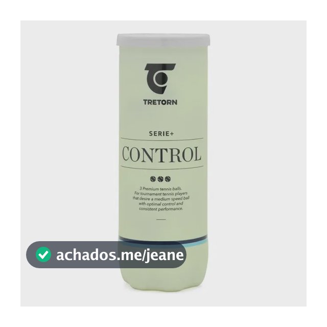 Bola De Tênis Tretorn Serie+ Control - Tubo Com 03 Unidades Verde