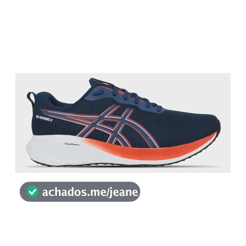 Tênis Casual Masculino Gel-shinobi 3 Asics Azul-escuro Liso 40 Br