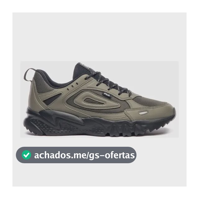Tênis Casual Masculino Venture Tracer Lite Fila Oliva/preto/bege Liso 41 Br
