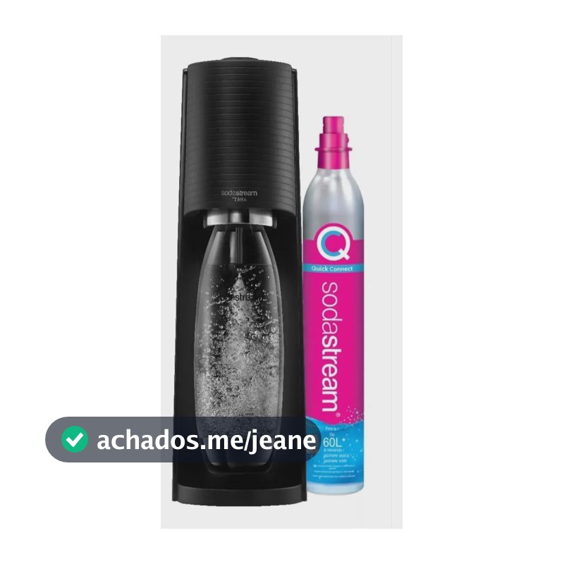 SodaStream Terra Máquina de Água com Gás Preta