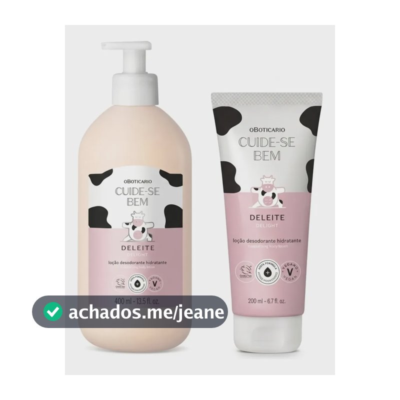 Combo Cuide-se Bem Deleite: Loção 400ml + Loção 200ml