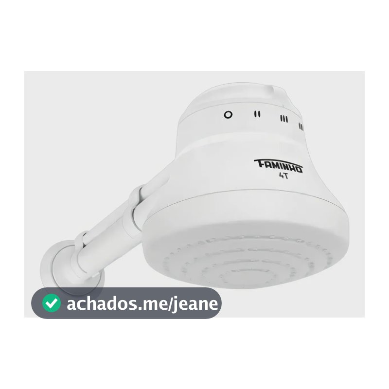 Chuveiro Elétrico Faminho 4T 6800W Baixa Pressão c/Cano