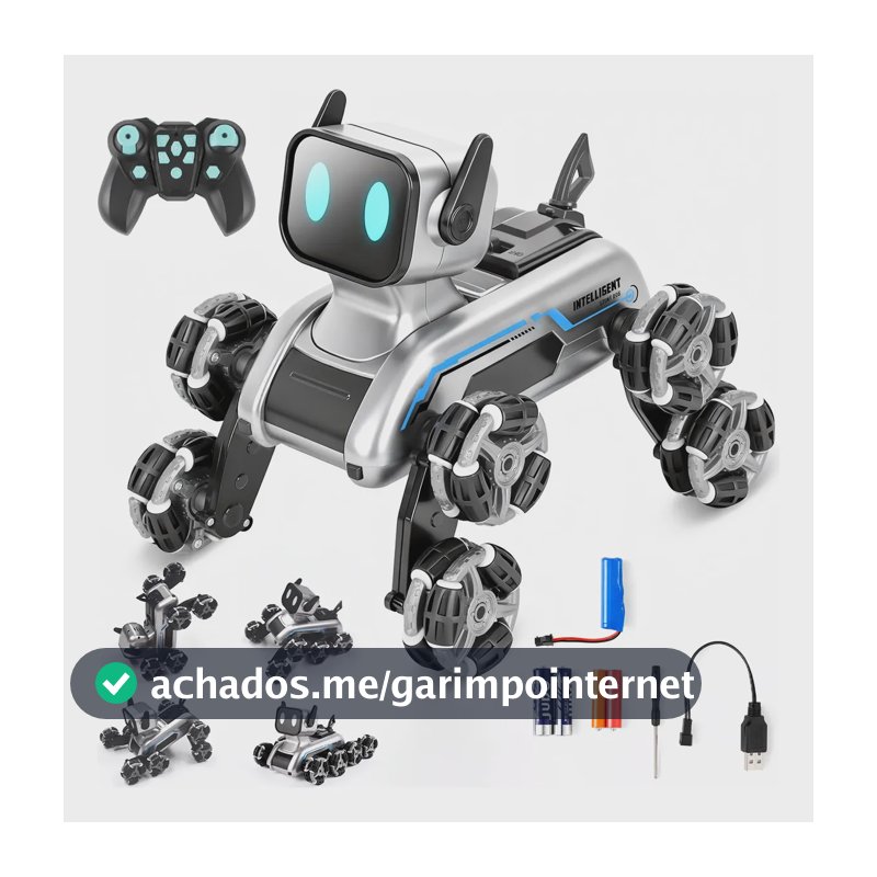 Cachorro Robô Inteligente Brinquedo Infantil Interativo Cachorro Robô