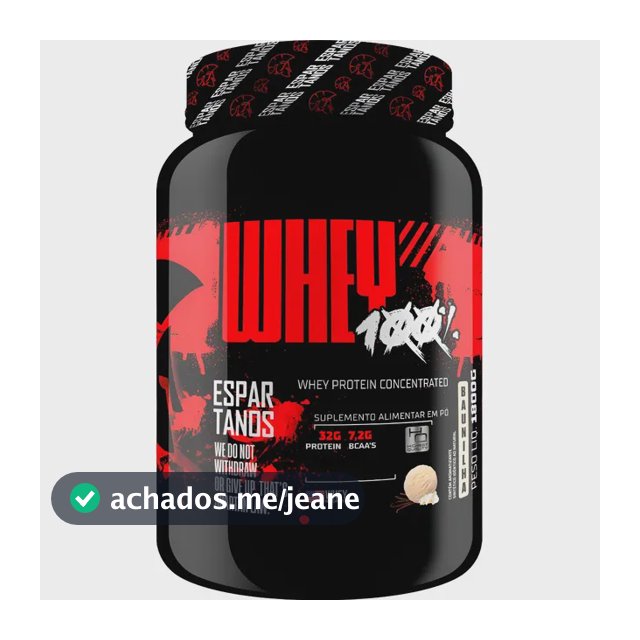 Whey Protein Concentrado 100% Pure 1800g Wpc 80 - Espartanos